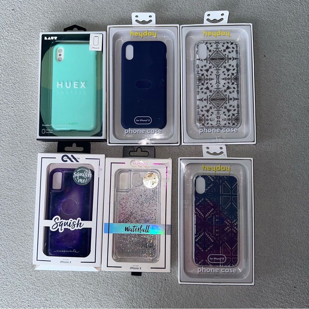 Iphone X/XS Case Bundle Assortment Casemate, Heyday, Laut (SMALL FLAWS)